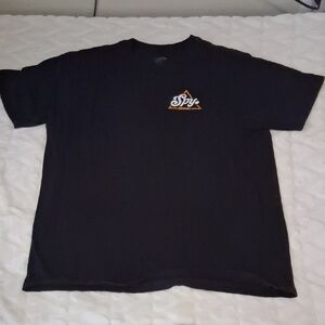 SPY Black Tee with Orange Logo